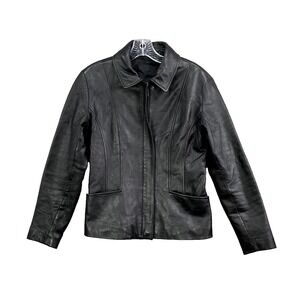 Vintage Leather Jacket Womens Small‎ Corpcore Biker Motorcycle Goth Avant-Garde